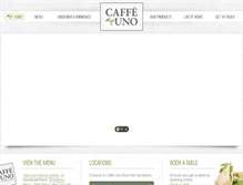 Tablet Screenshot of caffeuno.co.uk